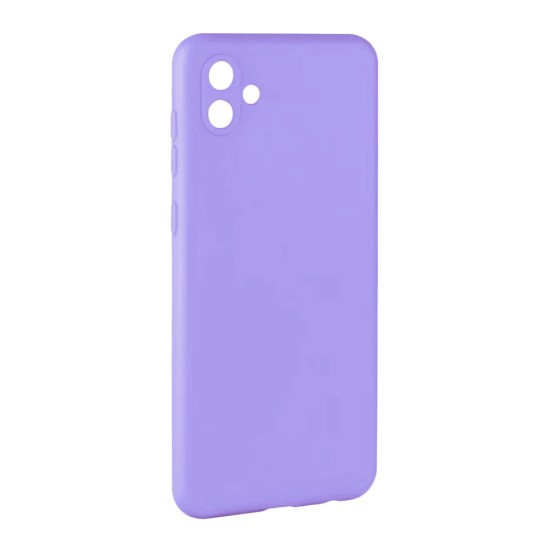 Capa de Silicone com Moldura de Câmera para Samsung Galaxy A04 Roxo